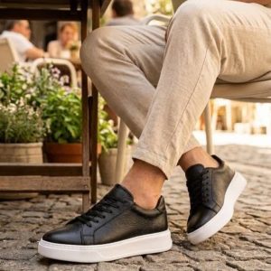 کفش ونس تمام چرم مردانه